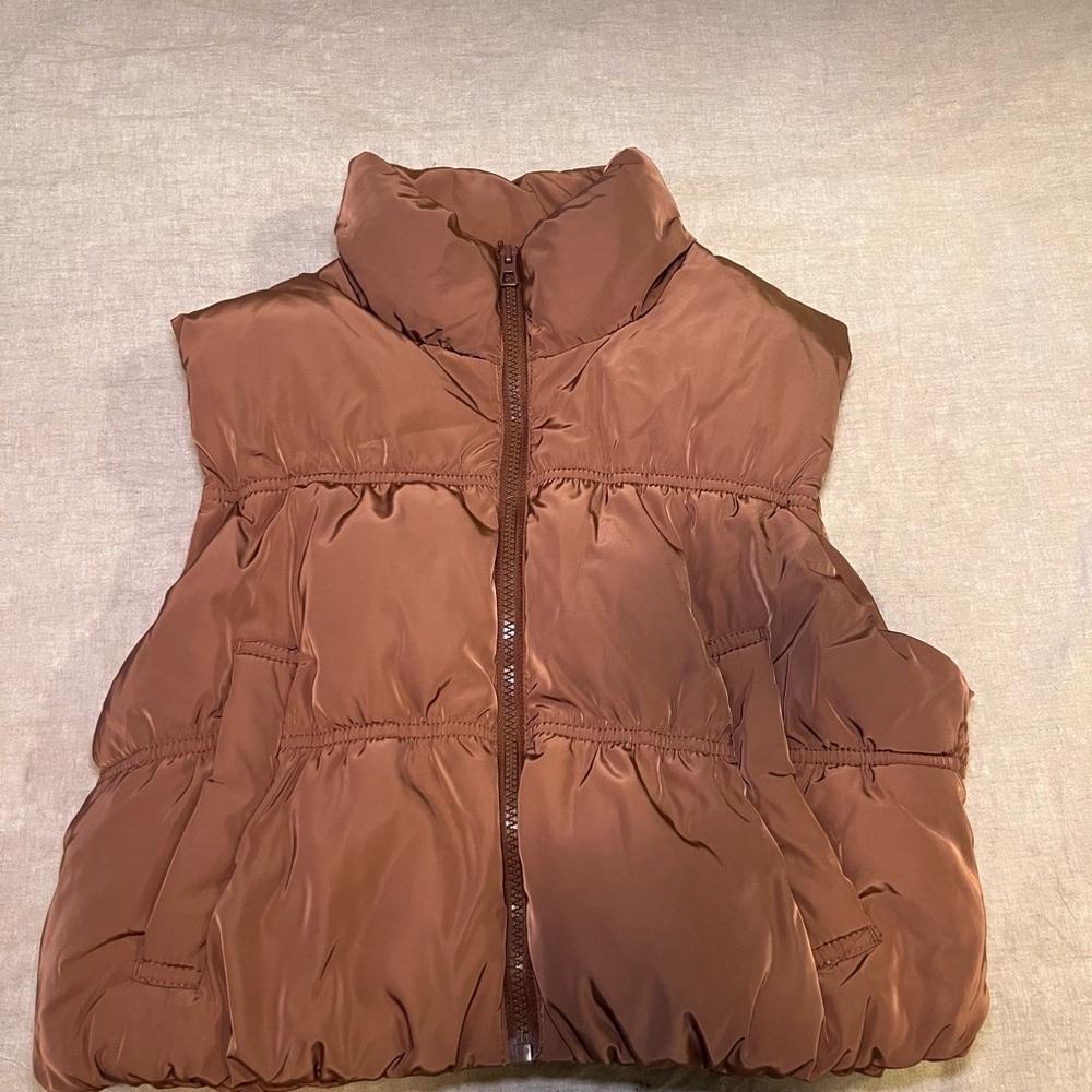 Brown Puffer Vest